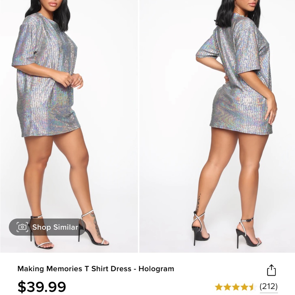 Sparkle t shirt dress